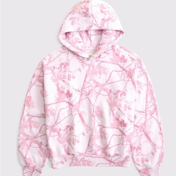 Abercrombie & Fitch Tops - Abercrombie & Fitch Pink Camo Pattern Hoodie